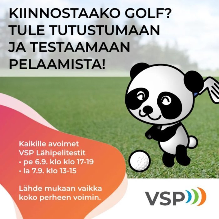 VSP Lähipelitestit VSP toimii Uudenkaupungin Golfklubi ry:n pitkäaikaisena yhteistyökumppanina. Viikon teemana on lasten...